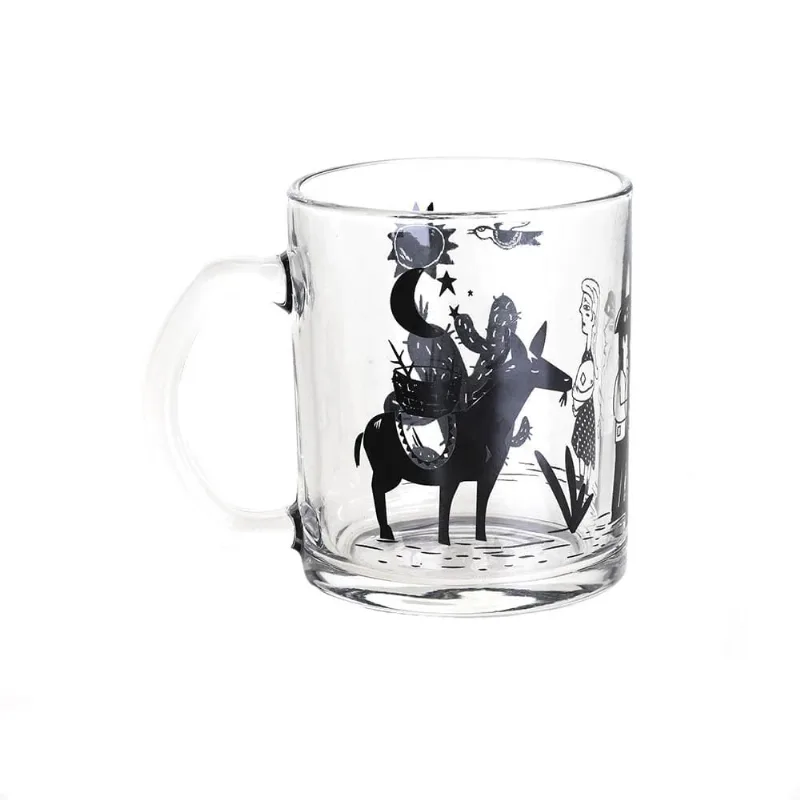 Caneca Le Fridda Cordel em Vidro Transparente 320ml UNICA