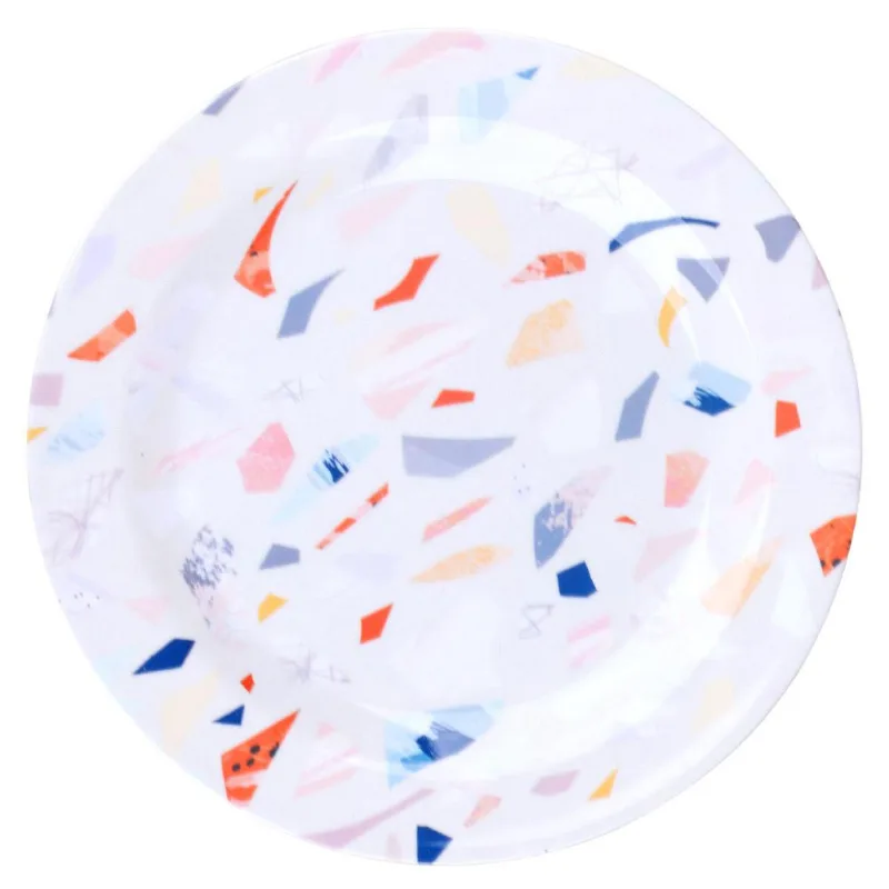 Prato de Melamina Raso 20.3cm Natal Colors Cazza