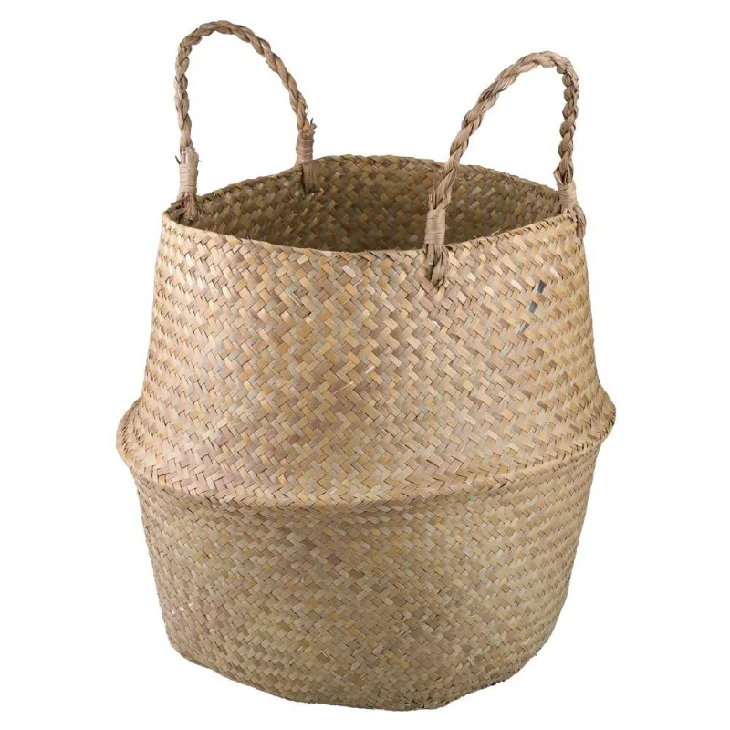 Cesto Redondo 35cm com Alças Fibra Natural Dilla Cazza