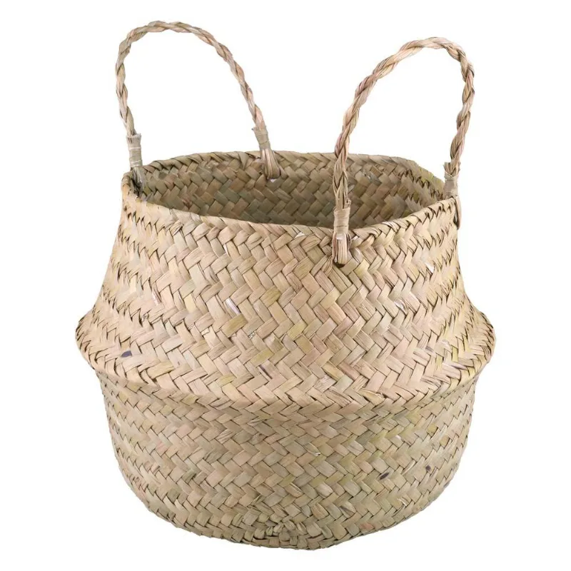 Cesto Redondo 25cm com Alças Fibra Natural Dilla Cazza