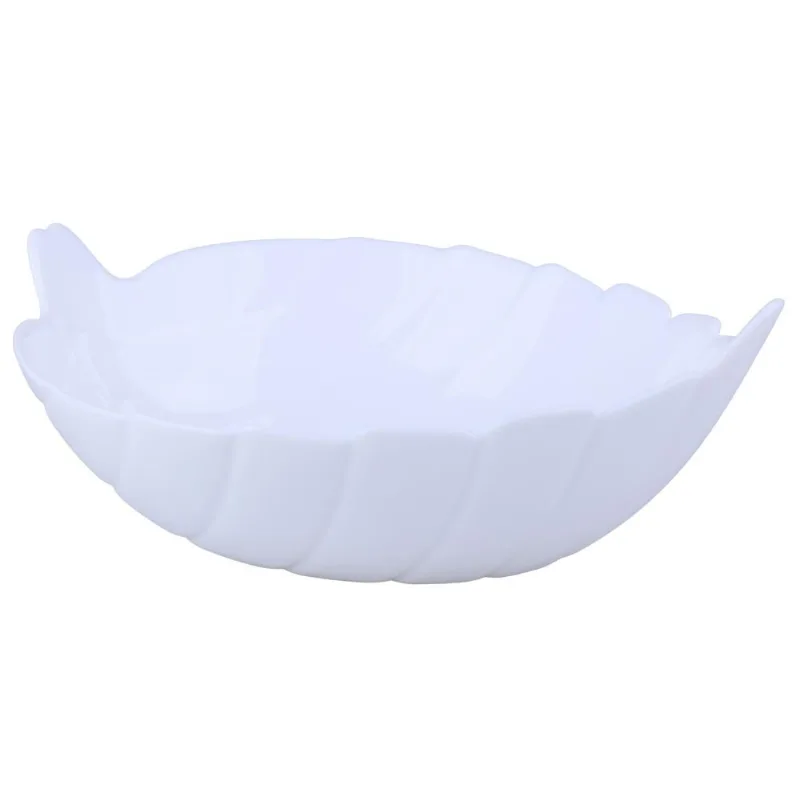 Petisqueira Opaline Folha Blanc Cazza Branca