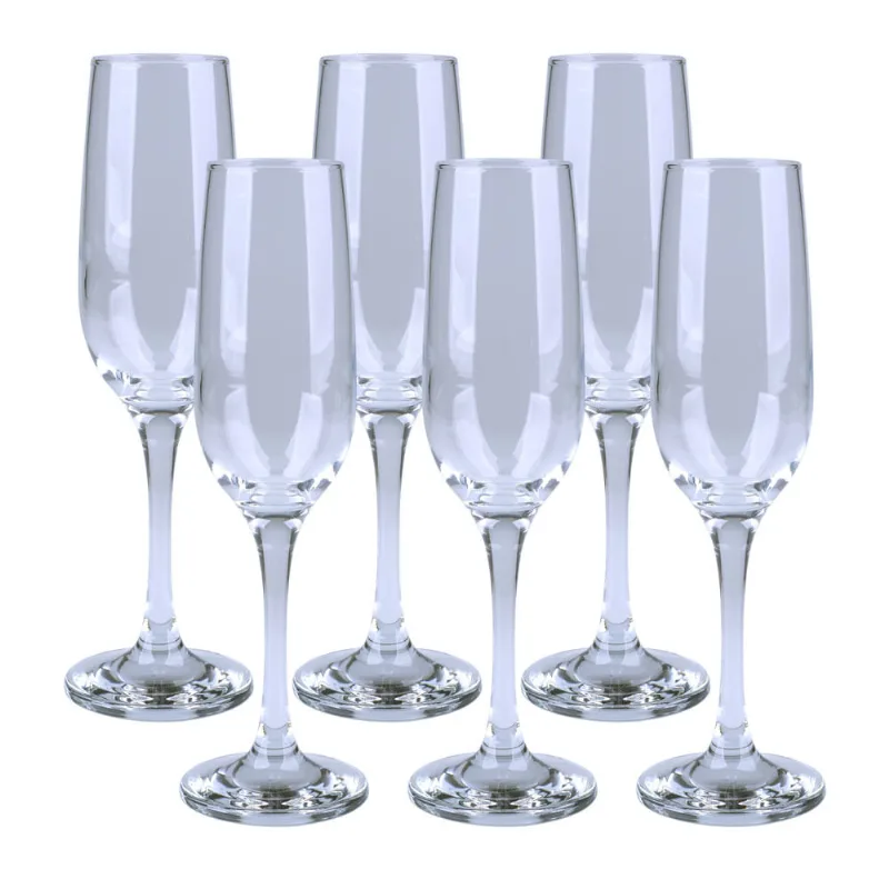 Conjunto 6 Taças de Champanhe 215ml Ballena Cazza