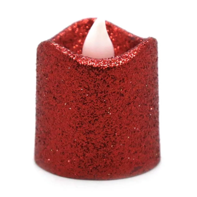 Vela De Led Com Glitter 5cm Cazza Sortida