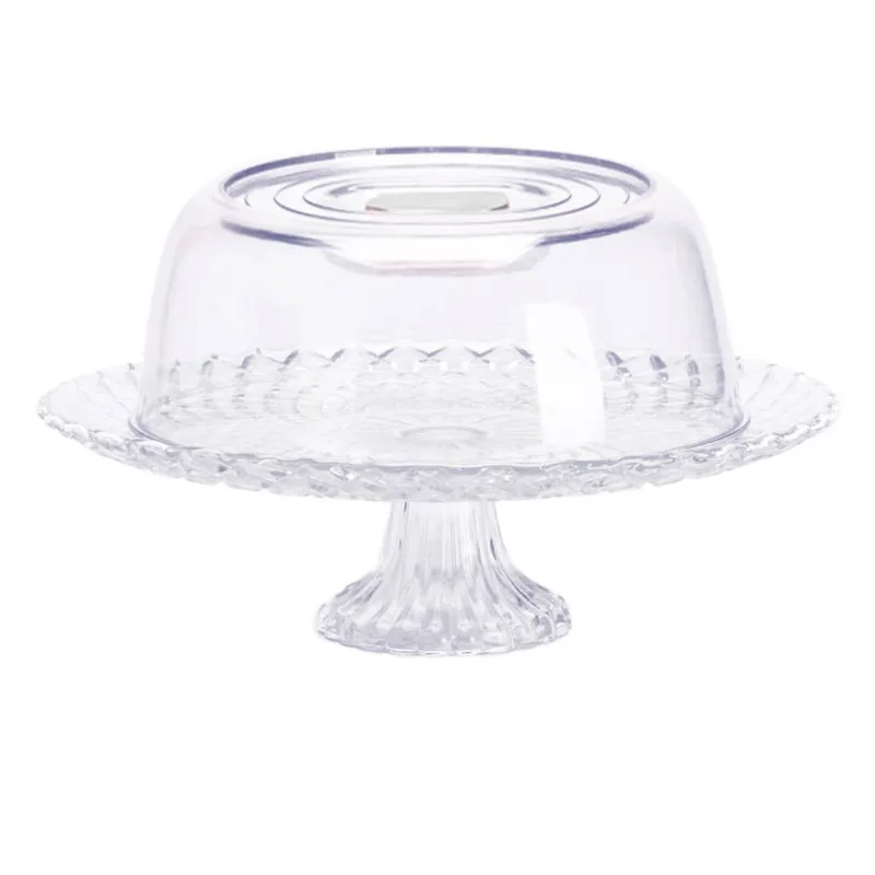 Boleira de Vidro 32cm com Tampa Confit Cazza