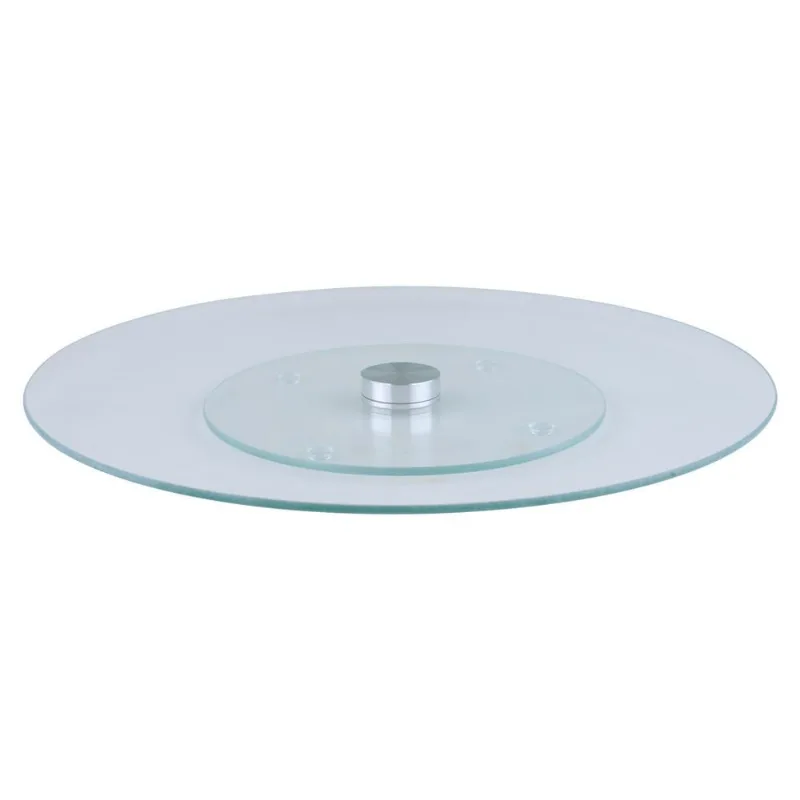 Tábua Redonda de Vidro Giratória 35cm Flipp Cazza