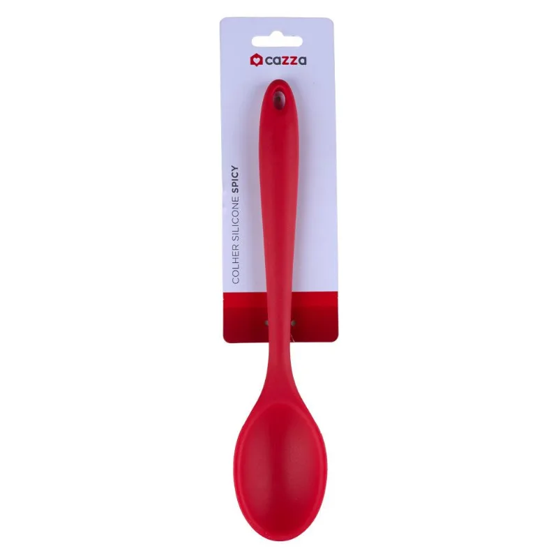 Colher Funda Silicone Spicy Cazza Vermelha