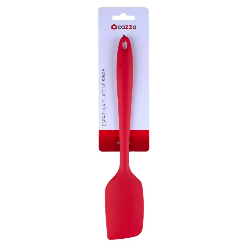 Espátula Silicone Spicy Cazza Vermelha