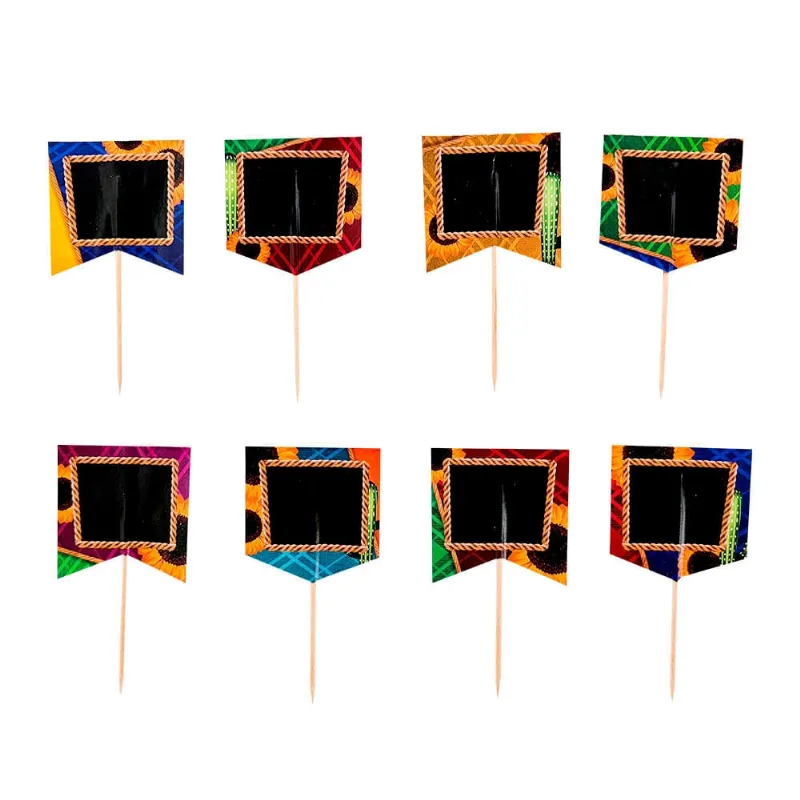 Kit Topper Arraia Tradicional 8UND 5CM Sortido CV255511 PLAY&FUN UNICA