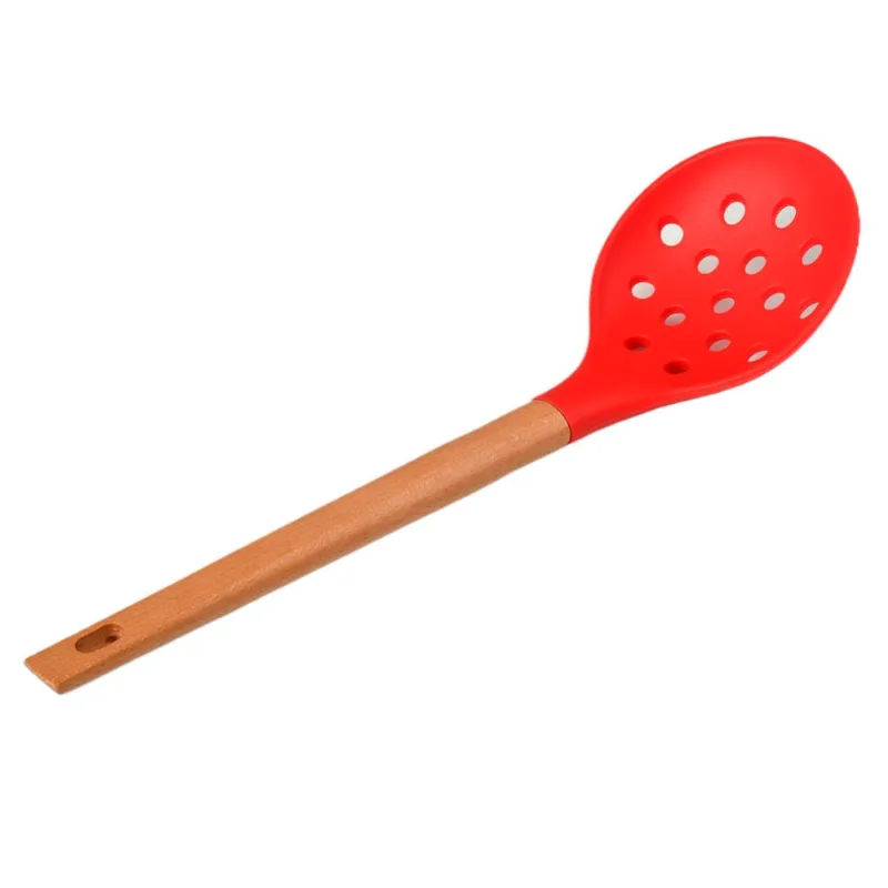 Escumadeira Silicone Cabo Madeira Ginger Vm Cv265632 UNICA