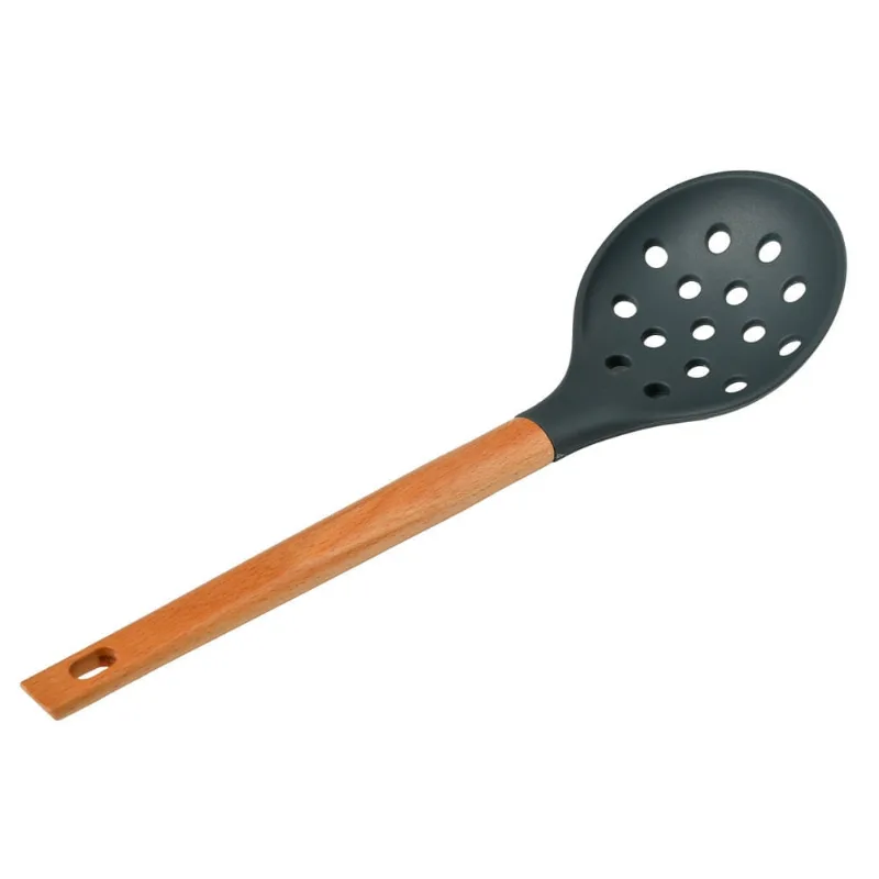 Escumadeira Silicone Cabo Madeira Ginger Cz Cv265637 UNICA