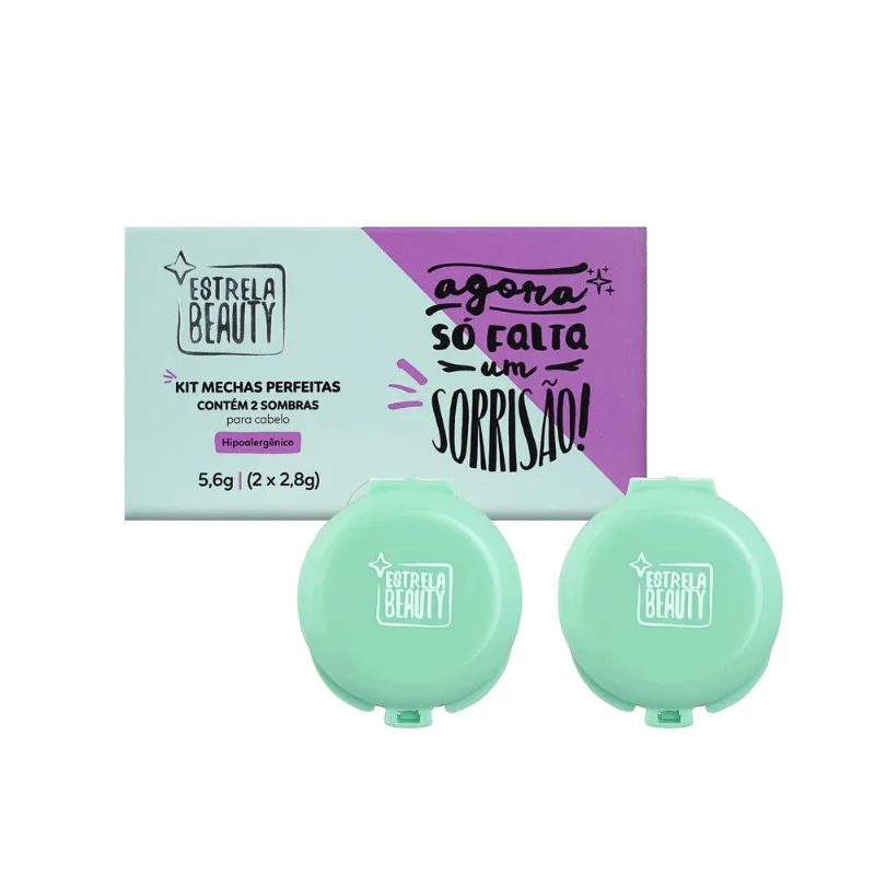 Kit Sombras Para Cabelos Mechas Perfeitas