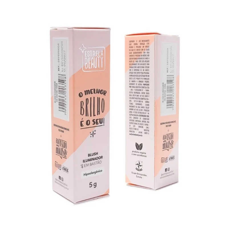 Blush/Iluminador Em Bastão Coral
