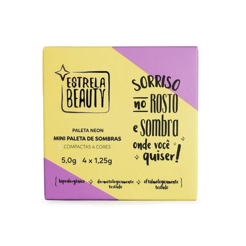 Paleta De Sombras 4 Cores Neon