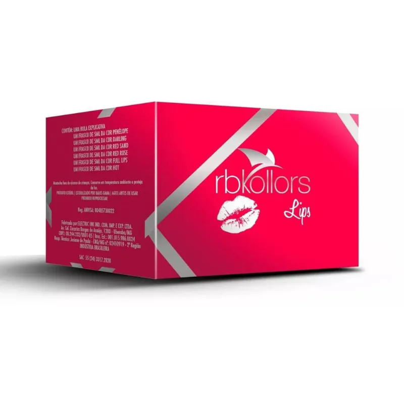 Kit Rb Kollors Lips 6 Pigmentos 5Ml Cada