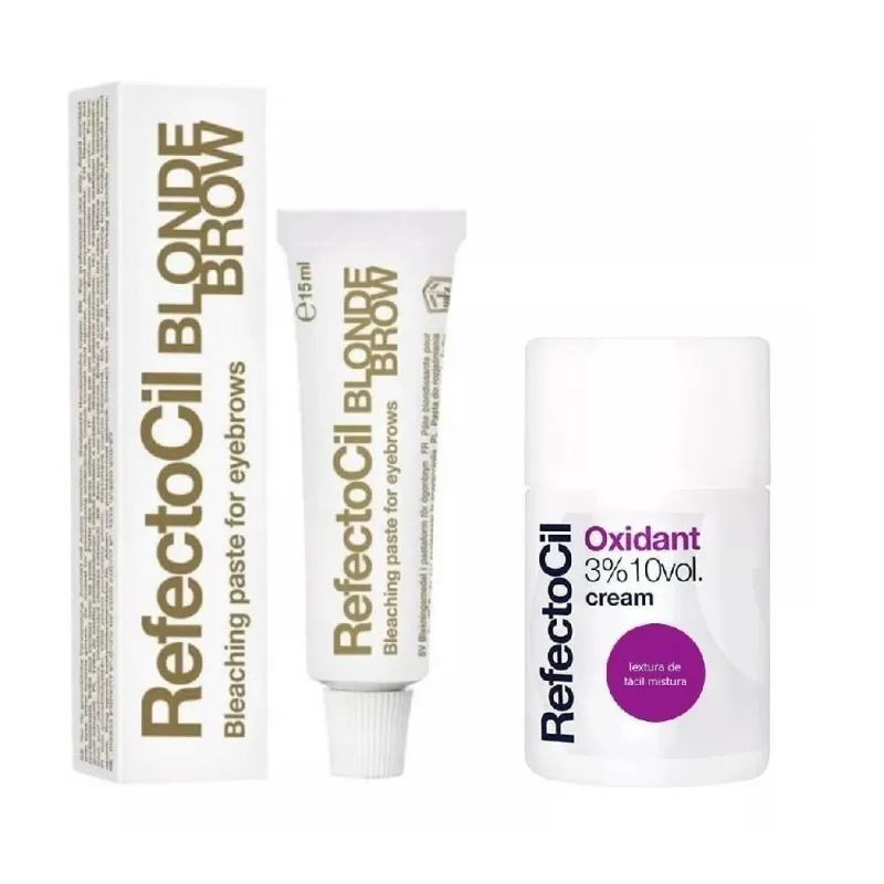 Kit Refectocil Tinta 0 Blonde Brow E Ox Em Creme 10 Vol
