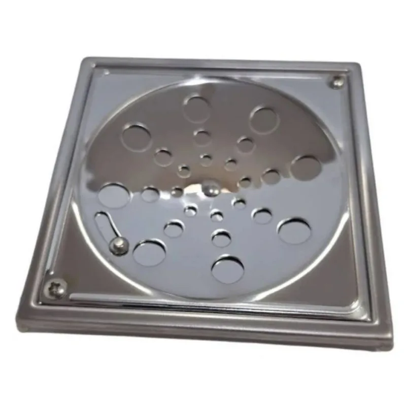 Grelha Quadrada para Ralo Abre e Fecha com Caixilho Inox Bognar Grelha Quadrada Abre e Fecha com Caixilho Inox DN150 Bognar