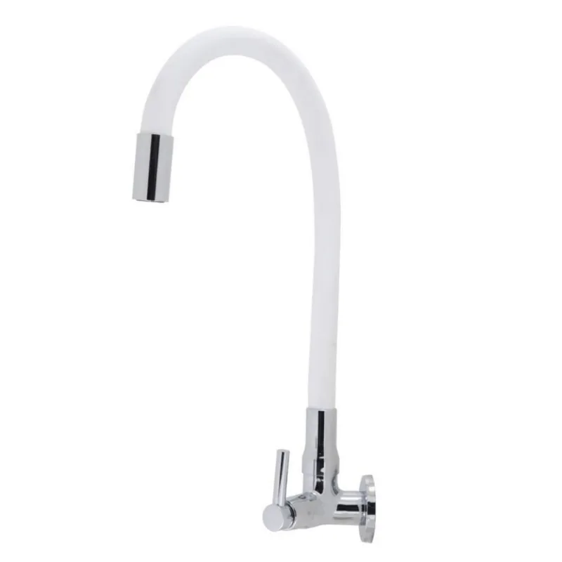Torneira para Cozinha Parede 1/4V Bica Alta Branco Flexível 3068 C29 - BOGNAR