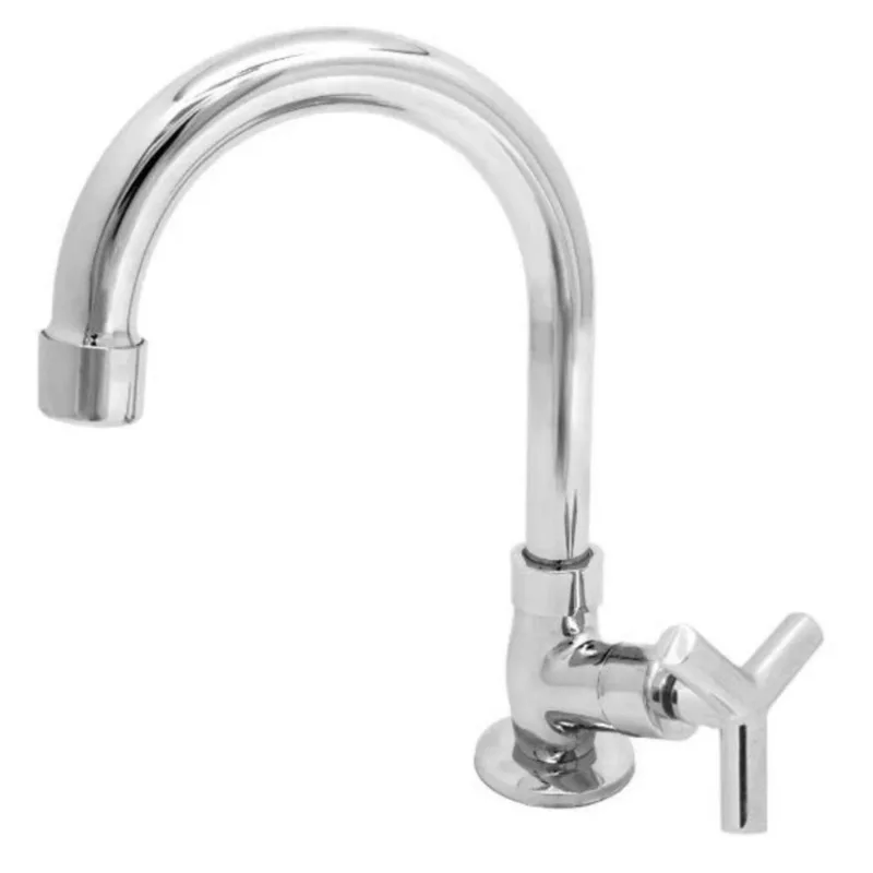 Torneira para Banheiro Mesa 1/4V Bica Baixa Cromado 3095 C55 DN15 - BOGNAR