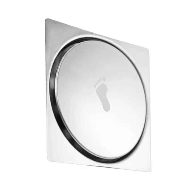 Ralo de Piso Click Quadrado B1 Cromado Bognar Ralo de Piso Click Quadrado Cromado 15x15cm Bognar - BOGNAR