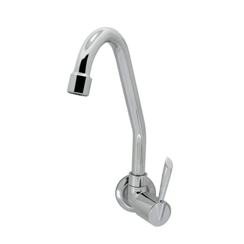 Torneira para Cozinha Parede 1/4V Bica Média Cromado 1168 C61 - BOGNAR