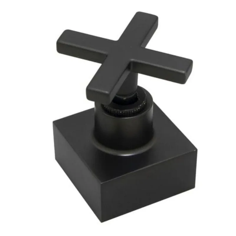 Acabamento Registro Base Docol Gaveta/Pressão 1/2" 3/4" C51 Preto - BOGNAR