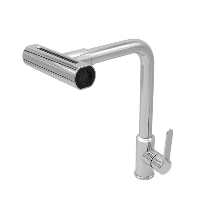 Torneira para Cozinha Mesa 1/4V Bica Alta Cromada 4 Jatos Multi - BOGNAR