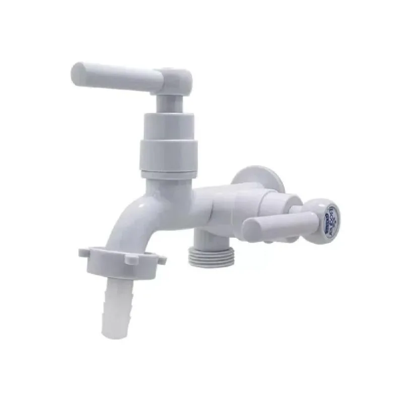 Torneira para Tanque e Maquina de Lavar C29 Parede Abs Branco Bognar - BOGNAR