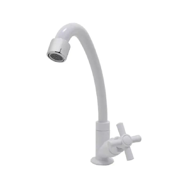 Torneira de Cozinha de Mesa Bica Móvel C31 em Plástico Abs Branco Bognar - BOGNAR