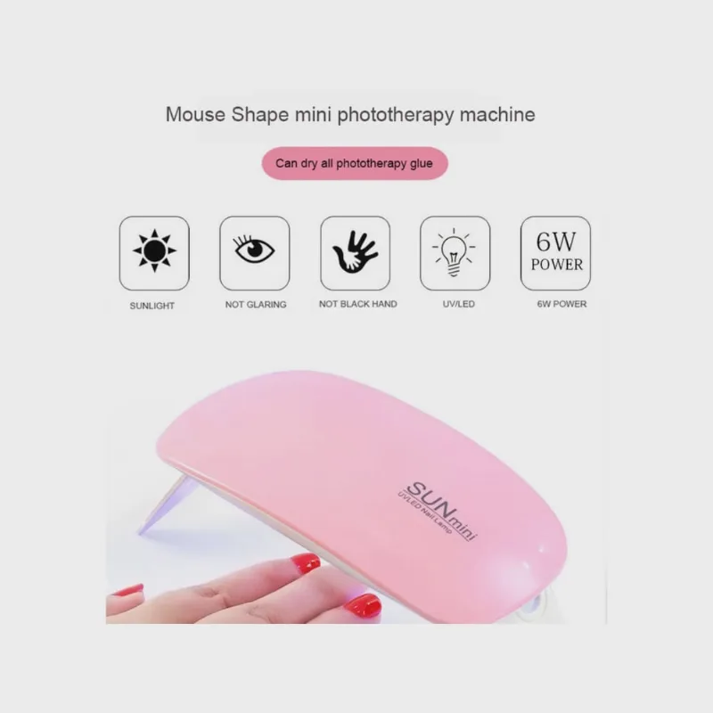 Mini Cabine Forno Secador Esmalte Led Rápida Portátil Led Uv