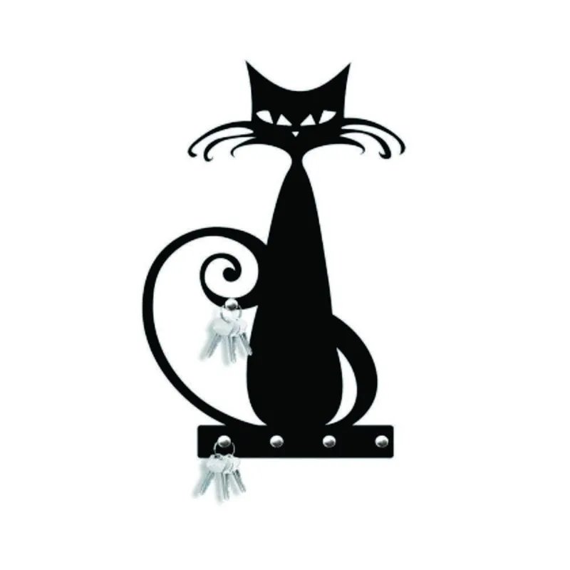 Porta Chaves Decorativo Gato 04