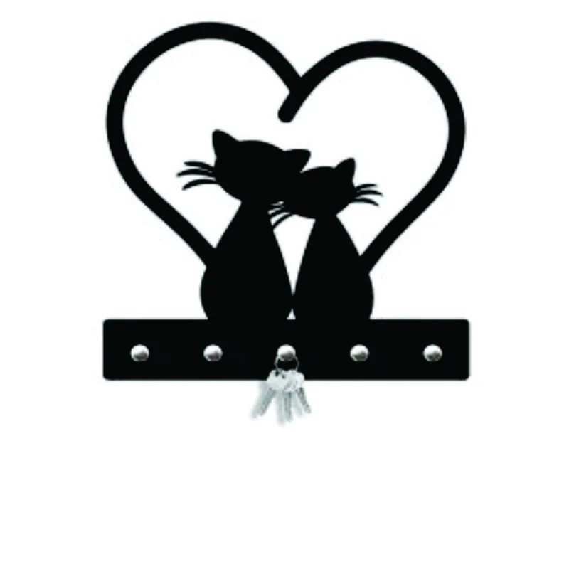 Porta Chaves Decorativo Gato 05