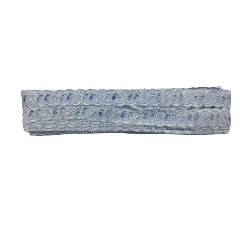 Passa Fitas Bi Color 2,5cm Ctl-102 COR 177/101 BRANCO/AZUL