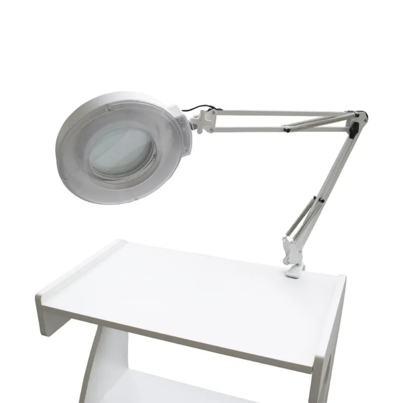 Salus - Lupa Com Luminária - Apoio De Mesa