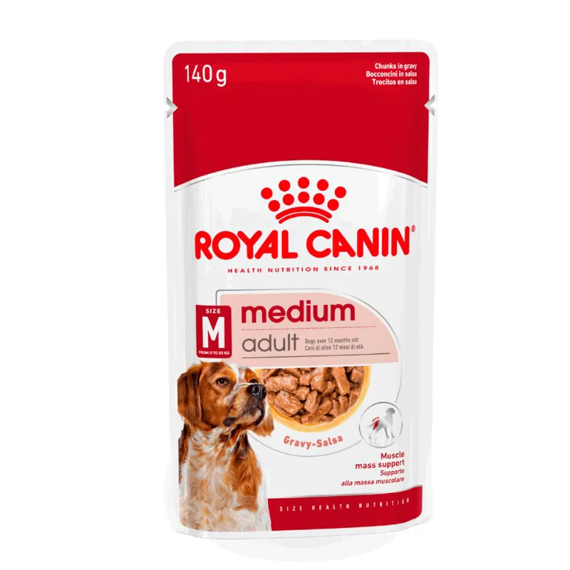Ração Úmida Royal Canin Medium Adult Cães Adultos 140g