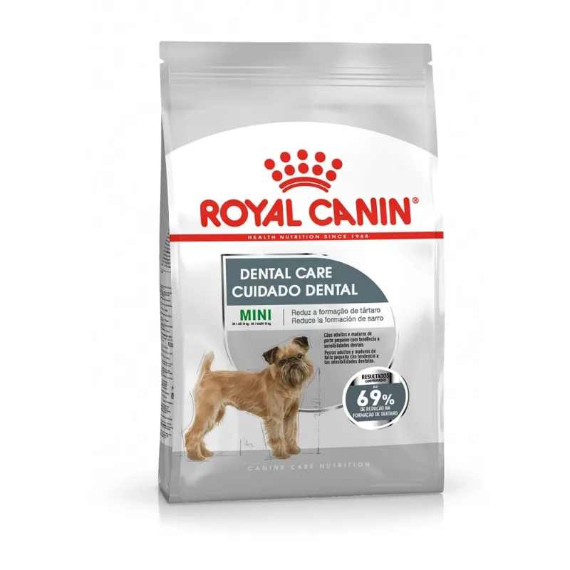 Ração Royal Canin Mini Cuidado Dental para Cães Adultos de Porte Pequeno 2,5 kg