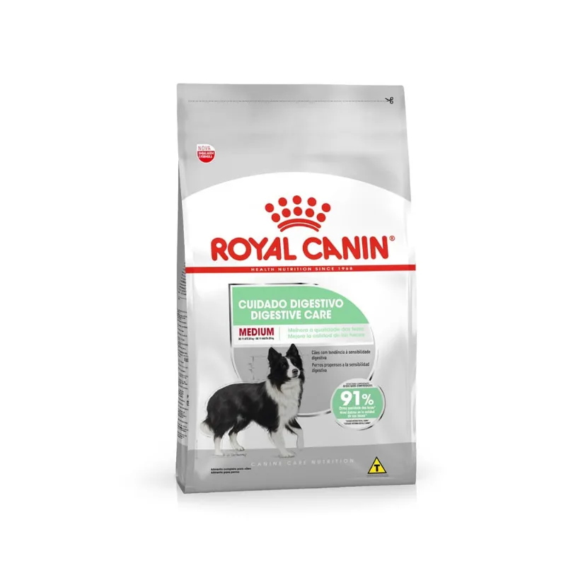 Ração Royal Canin Cuidado Digestivo para Cães Adultos Porte Médio 10,1 kg