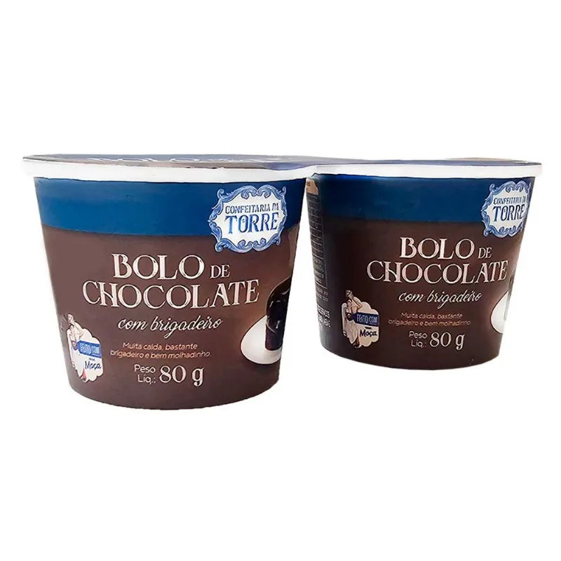 Bolo Chocolate Confeitaria da Torre 2x80g
