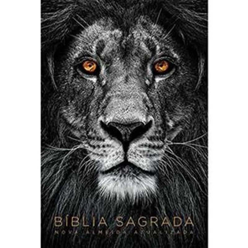 Livro Bíblia Sagrada Naa Leão Cinza Maquinaria Editorial (MP)