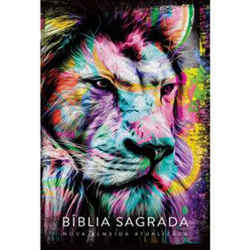 Livro Bíblia Sagrada Naa Leão Colorido Maquinaria Editorial (MP)