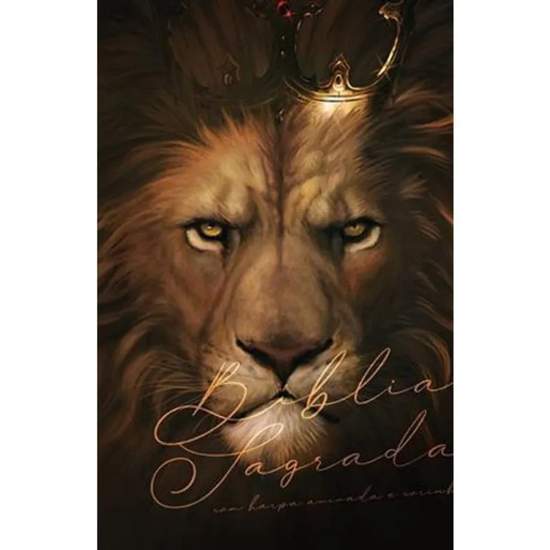 Livro Bíblia Arc Leão Rei Letra Gigante Maquinaria Editorial (MP)