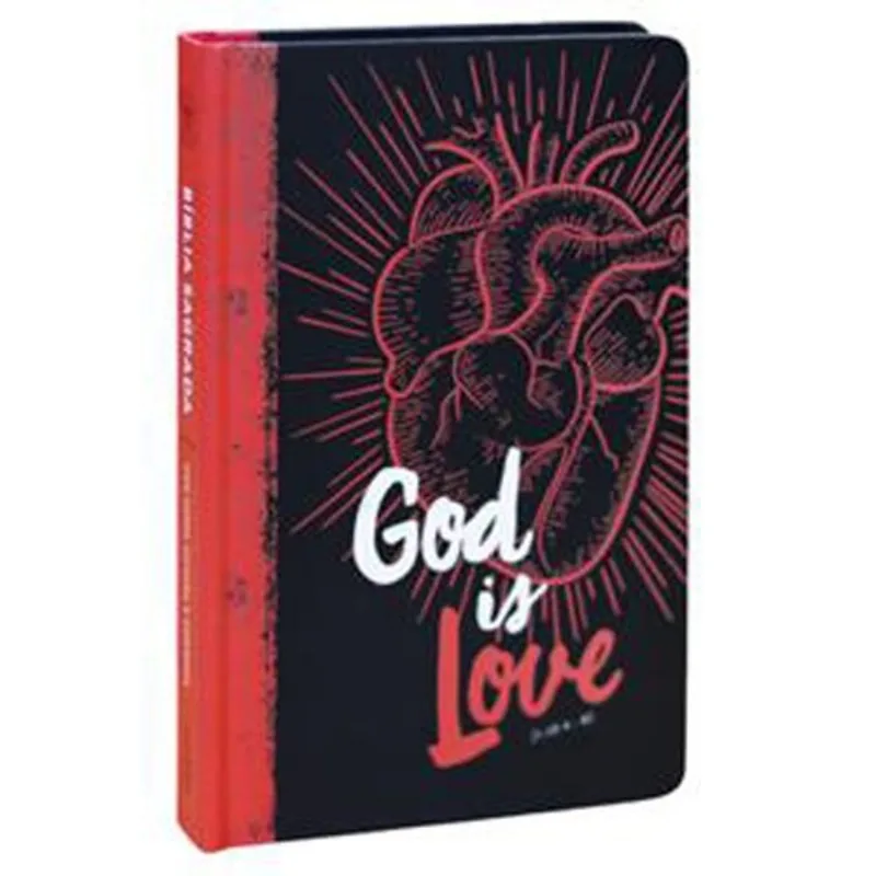 Livro Bíblia Sagrada Arc 860 God Is Love Letra Normal Com Harpa. ( Mp) Maquinaria Editorial