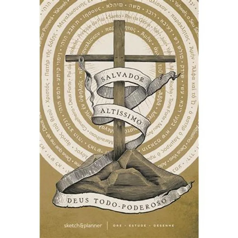 Livro Sketch & Planner Os Nomes De Deus Cruz Maquinaria Edito Rial (MP)