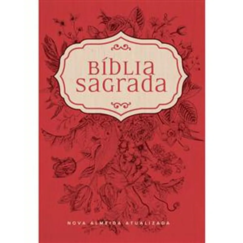 Livro Bíblia Sagrada Naa Cor Vermelha Maquinaria Editorial (MP)