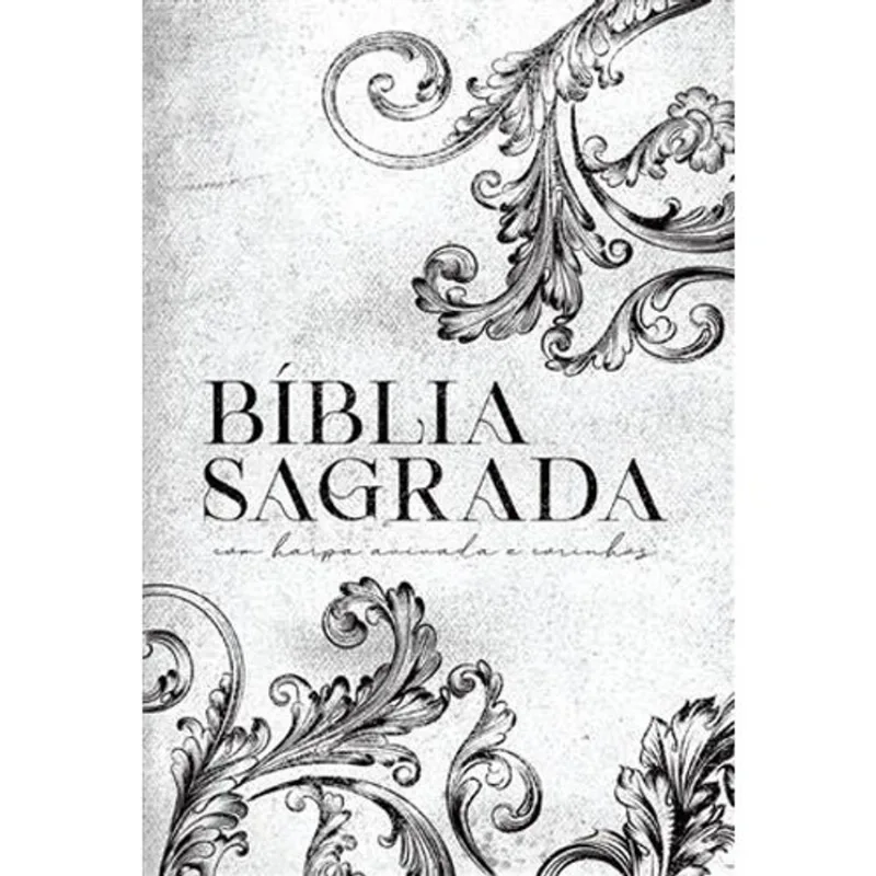 Livro Bíblia Arc Ornamentos Branca Letra Gigante Maquinaria Edi Torial (MP)