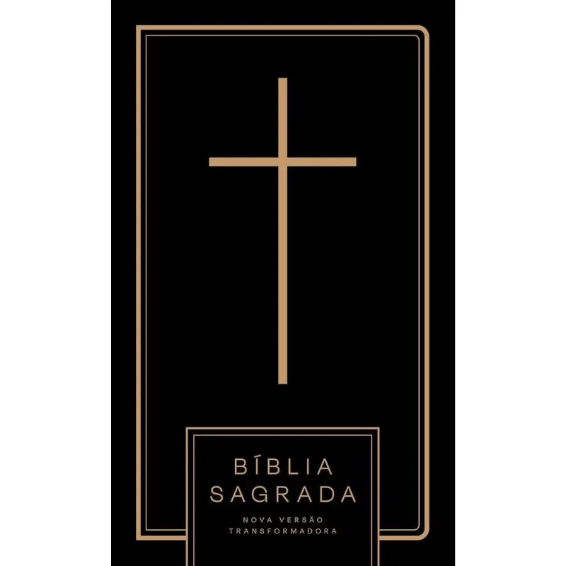 Bíblia Nvt Cruz All Black - Letra Normal