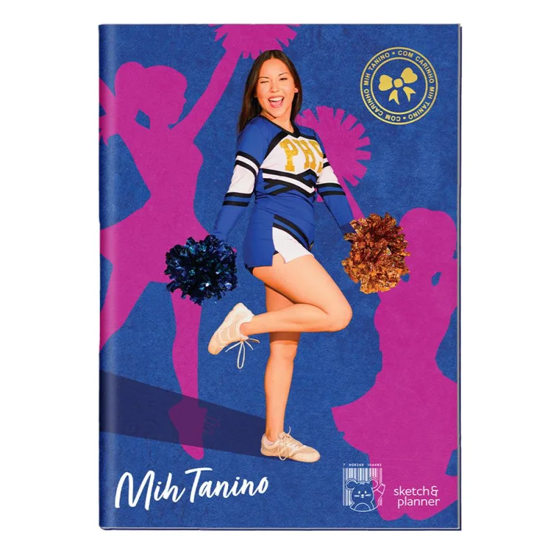 Caderno Brochurão Mih Tanino 80 Folhas Caoa Dura - LC - Papelaria
