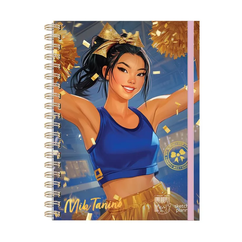 Caderno Universitário 1x1 80 Folhas Capa Dura Mih Tanino Líder De Torcida - LC - Papelaria