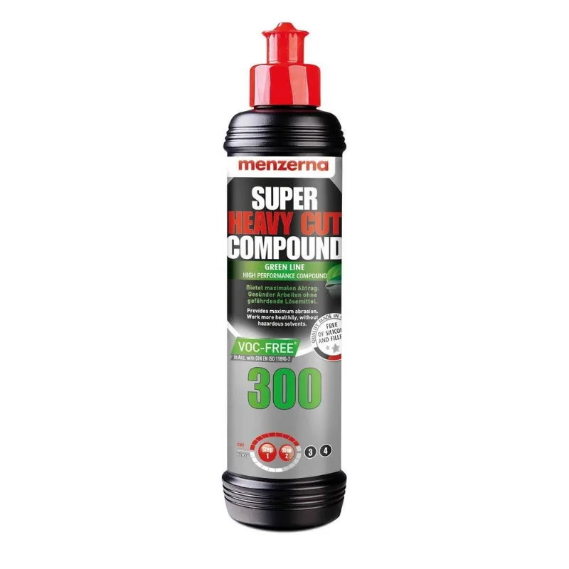 Super Heavy Cut 300 Green Line Menzerna 250 Ml Remove Risco
