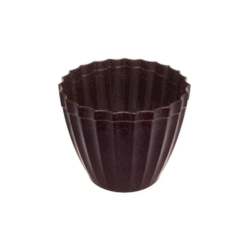Vaso Plissado G Imbuia (7492)