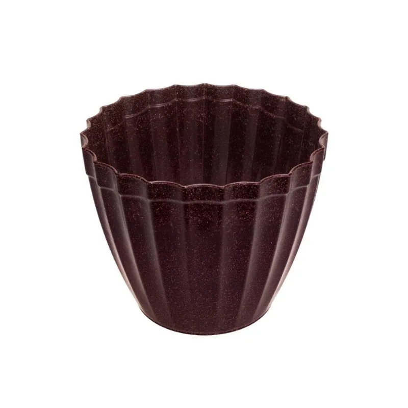 Vaso Plissado P Imbuia (7476)